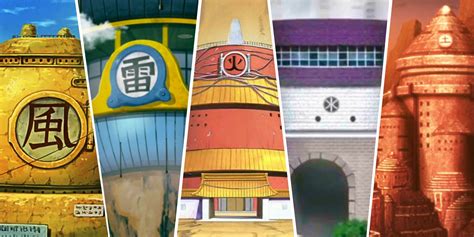 all shinobi villages|Five Great Shinobi Countries .